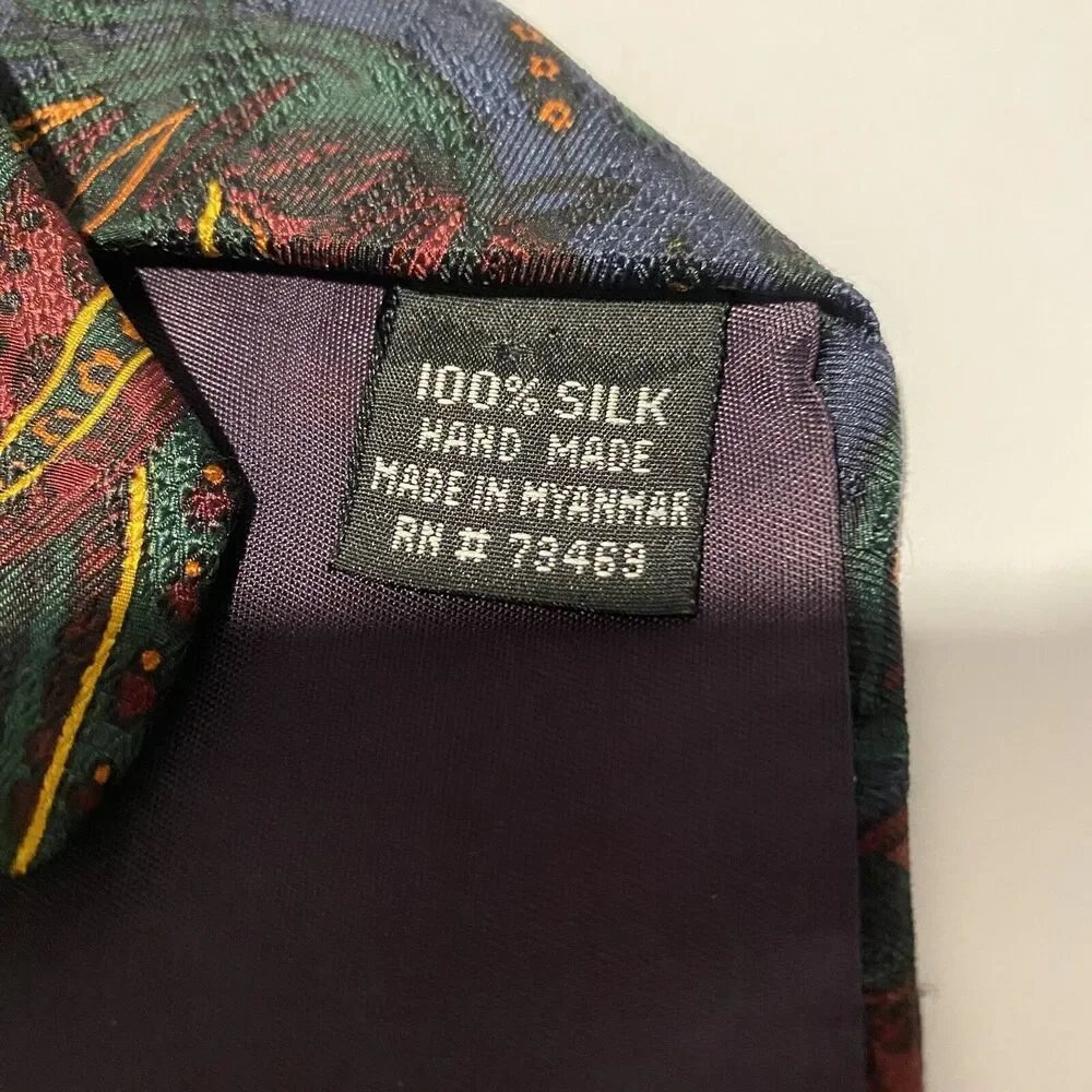 Vintage Looney Tunes Silk Tie Warner Bro Taz Daffy Bugz Sylvester‎ 90s Business